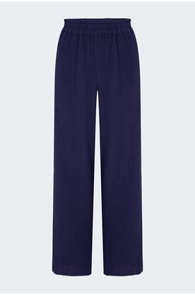 Leon Crop Pant in Navy
