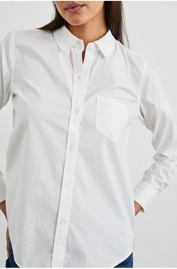 stina shirt in white