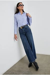 stina shirt in oxford white stripe