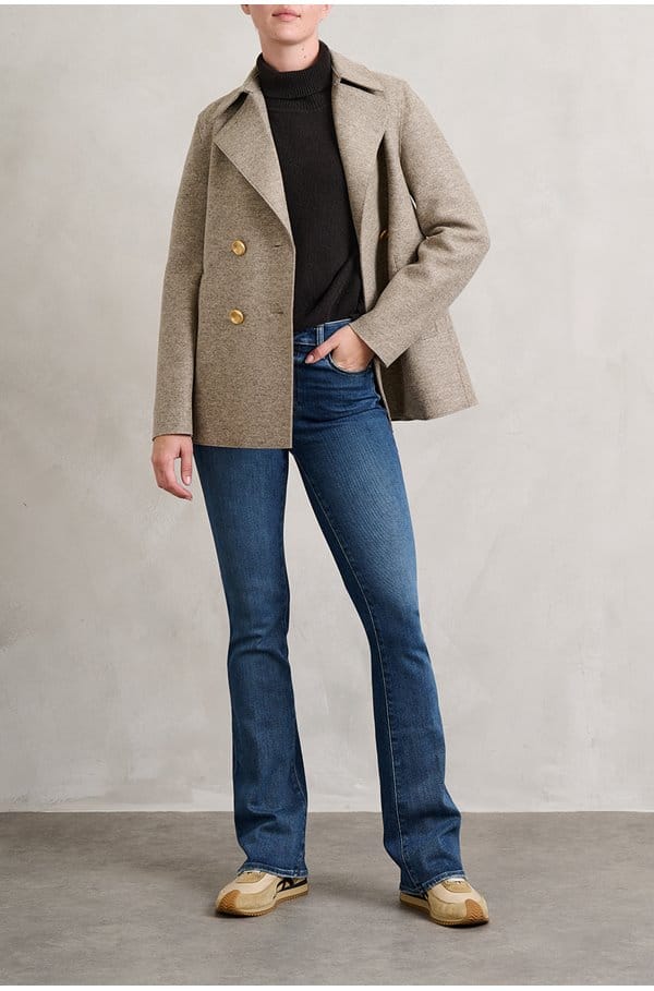 high rise laurel canyon bootcut jean in acapella