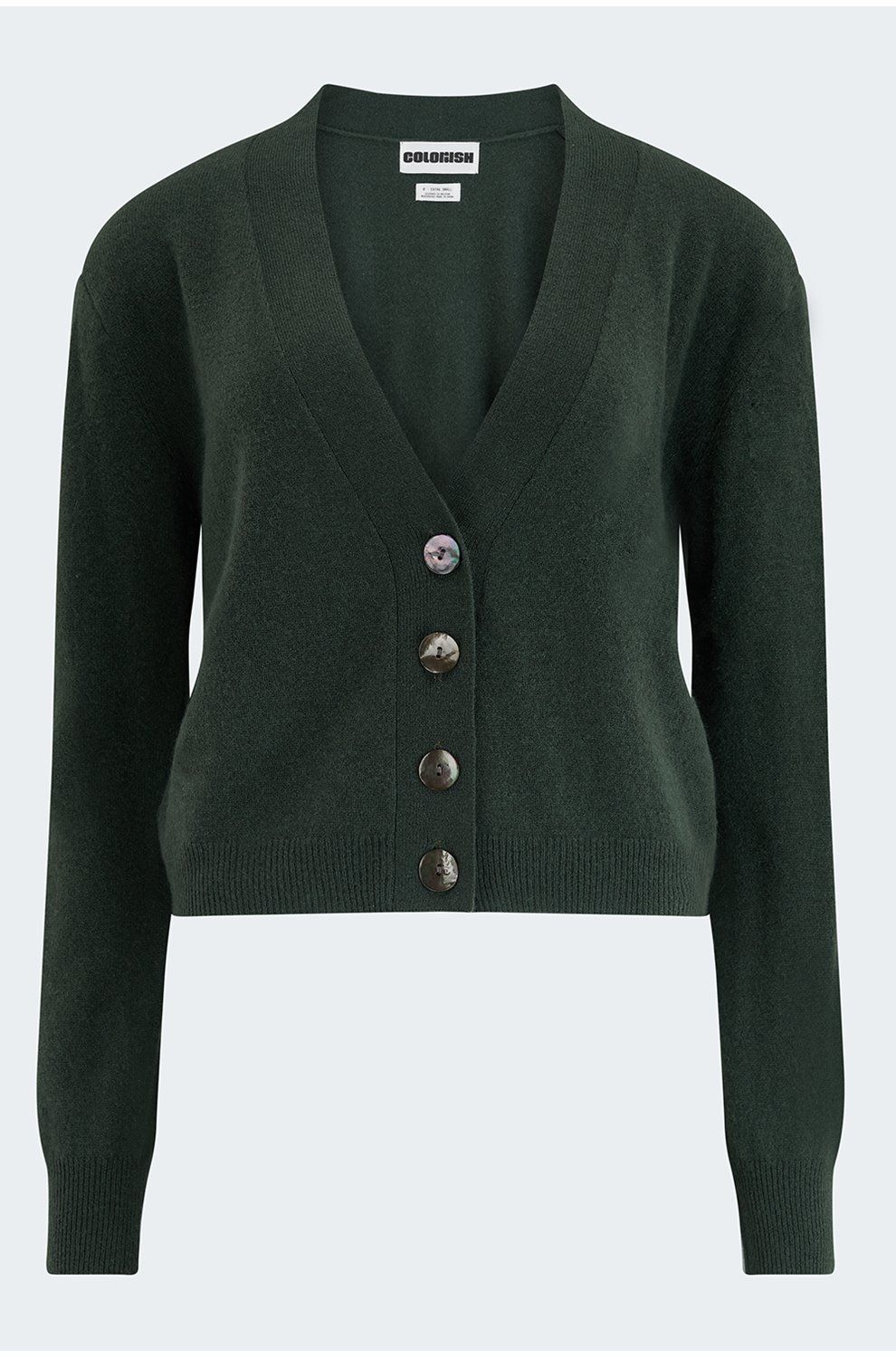 Trilogy Stores Acai Fitted Cardigan in Khaki