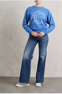 the drop square sweatshirt in mere mother madre