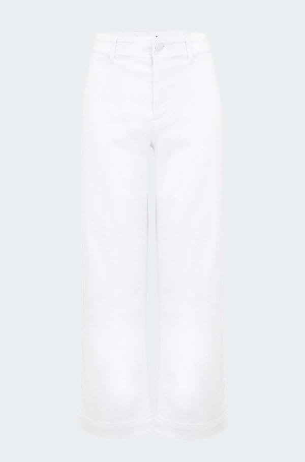 nellie culotte jean in crisp white 