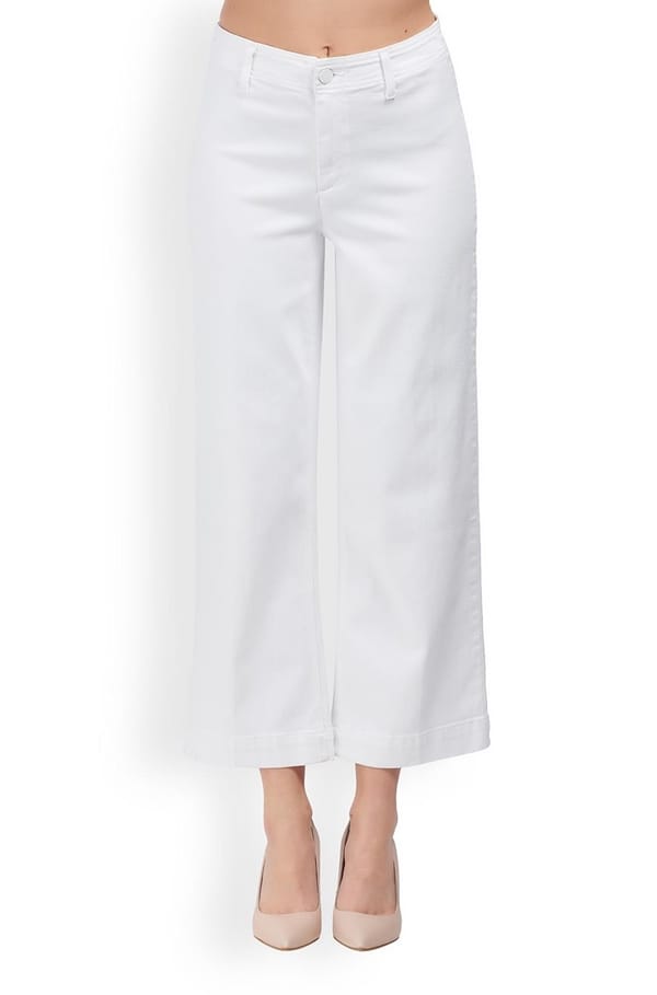 nellie culotte jean in crisp white 
