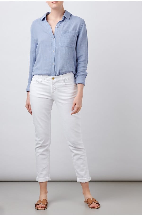 le garcon boyfriend jean in blanc