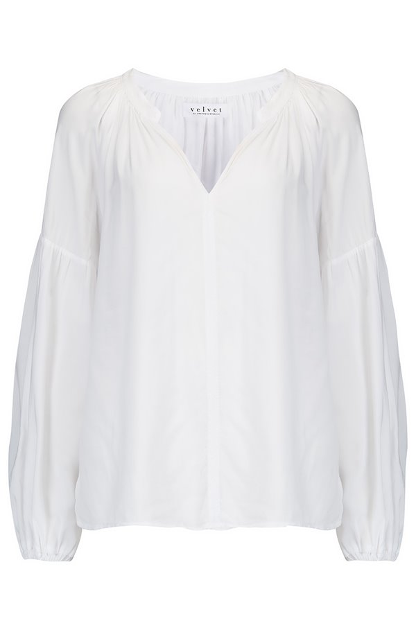 elaine blouse in white 