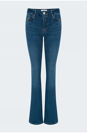 le mini boot jean in poe