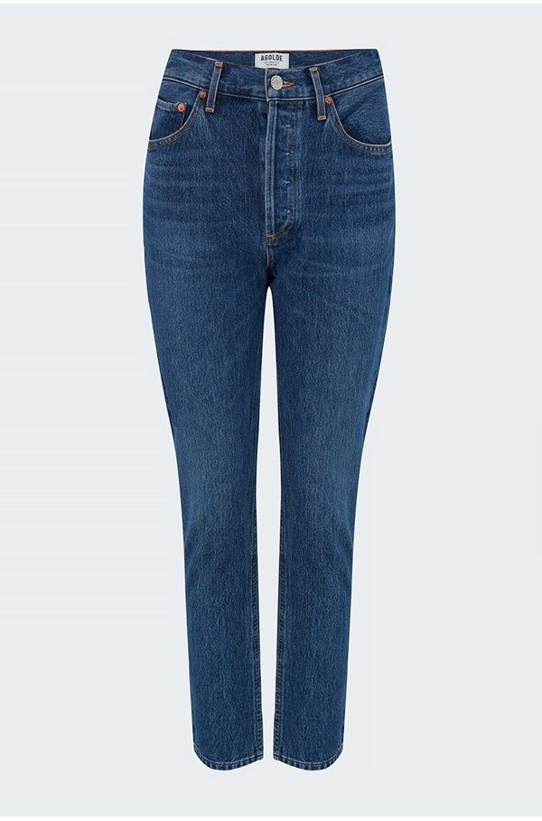 riley straight cropped jean in air blue