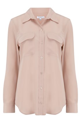 slim signature shirt in french nude