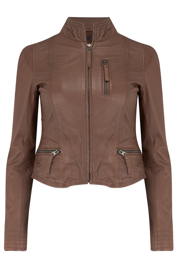 ruci leather jacket in bison