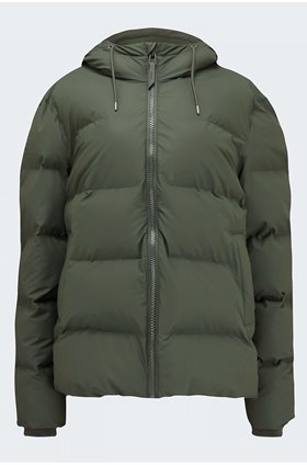 puffer jacket in green