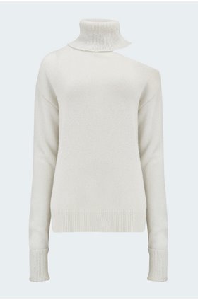 raundi jumper in ivory silver