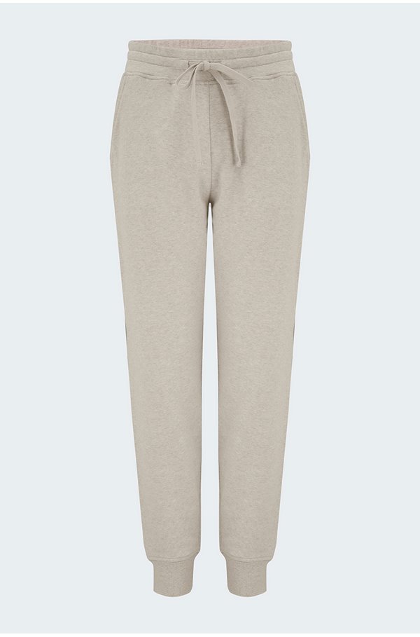 french terry jogger in marzipan