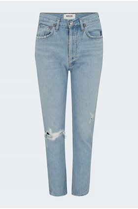 riley straight cropped jean in shatter