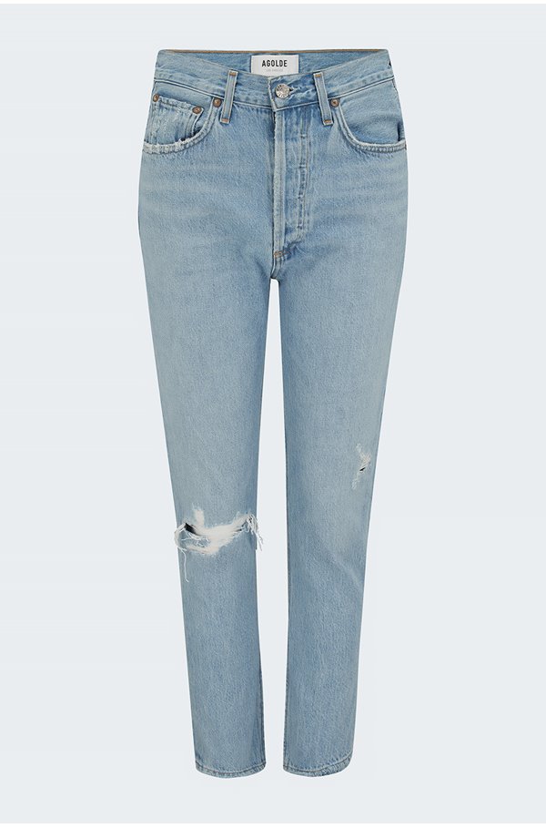 riley straight cropped jean in shatter