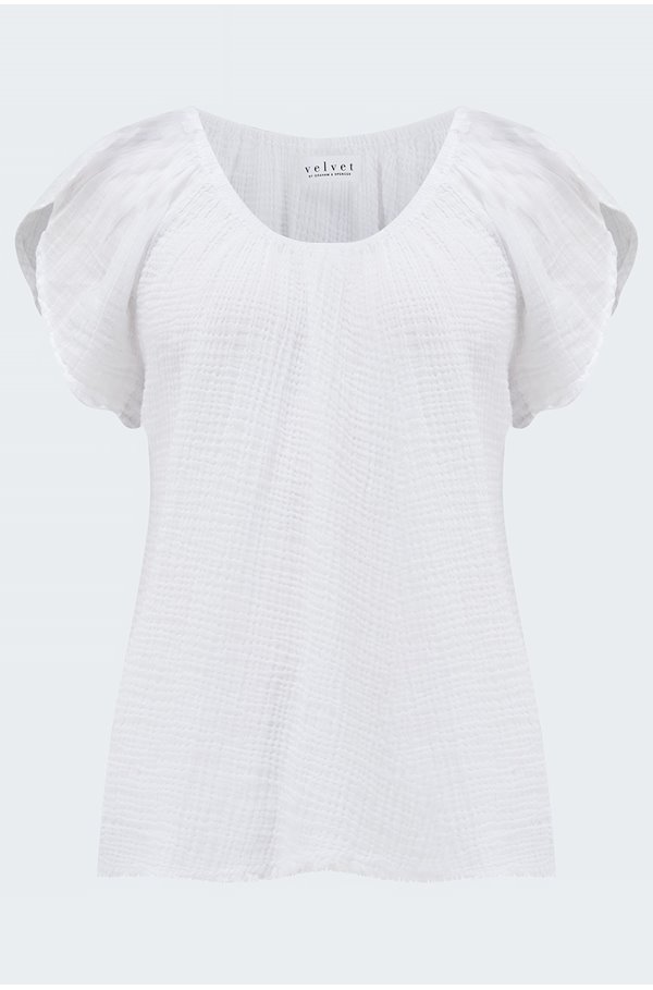 adanya blouse in white