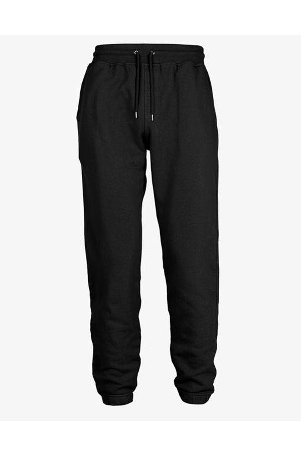 classic organic sweat pants in deep black