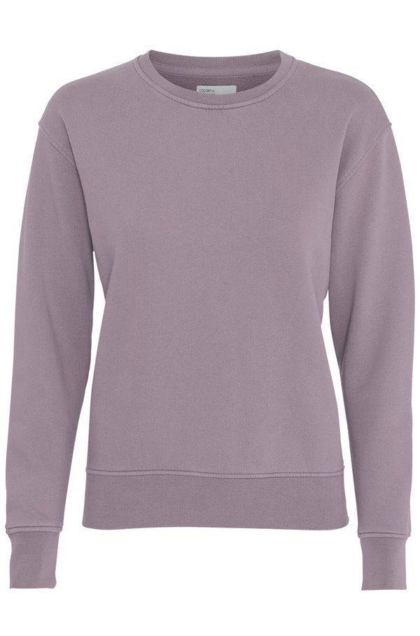 organic classic crew sweatshirt in purple haze