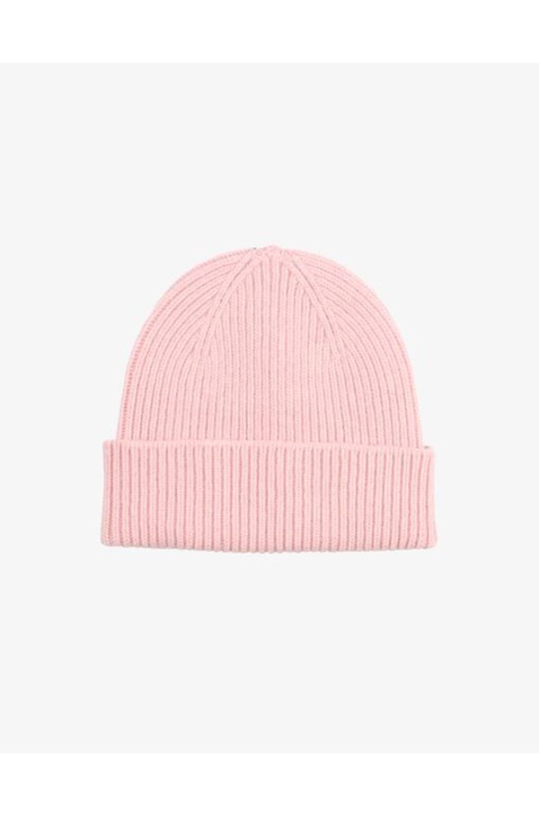 beanie hat in faded pink