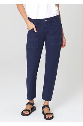 leah cargo trouser in washed navy