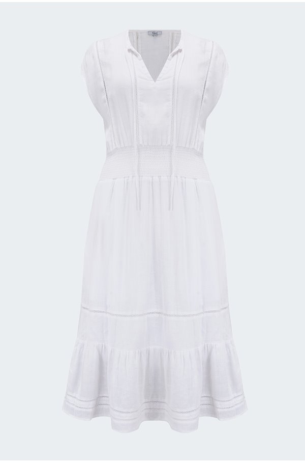 ashlyn dress in white