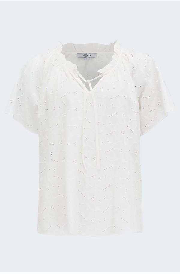 marisol blouse in white mini buds