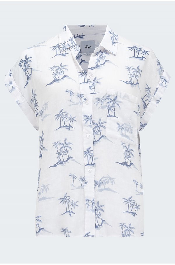 whitney shirt in blue hawaii