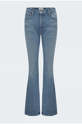 lilah high rise bootcut jean in blue sky