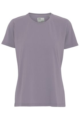 organic tee shirt in purple haze