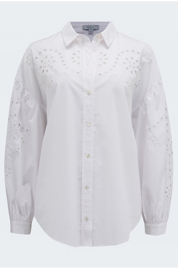 alister blouse in white