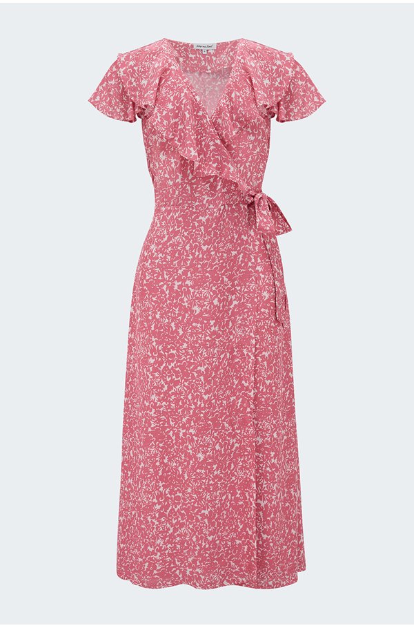 trixie dress in silhouette pink
