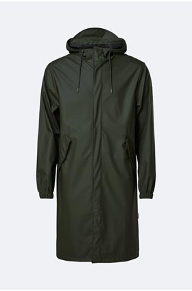 fishtail parka coat in green