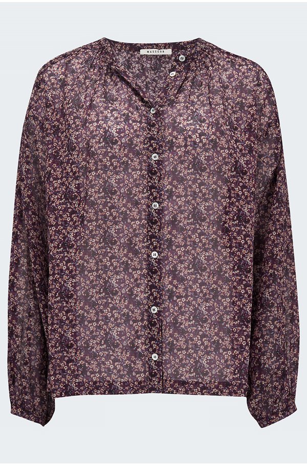 roche blouse in berry