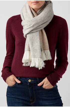 anya scarf in light grey