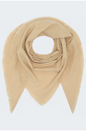 triangle scarf in ecru