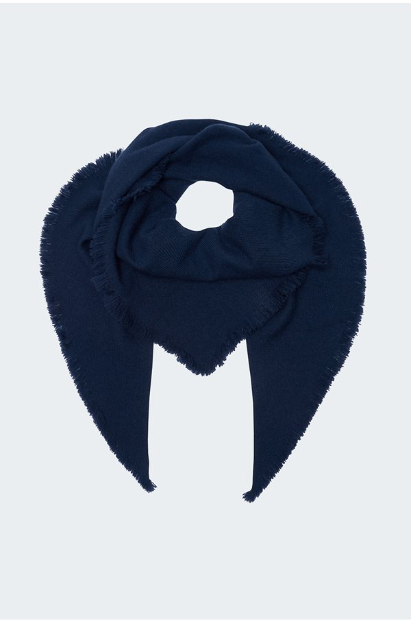 triangle scarf in navy