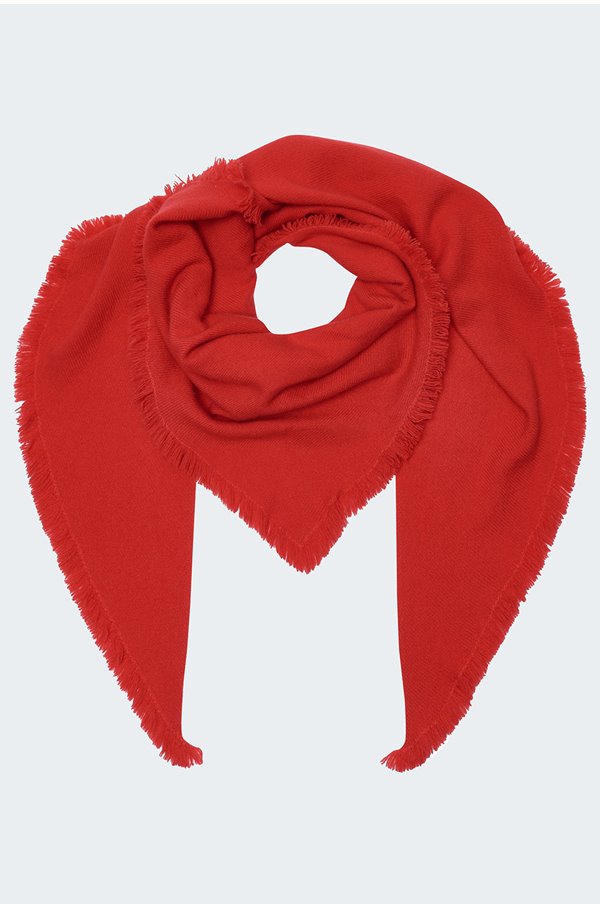 triangle scarf in rouge