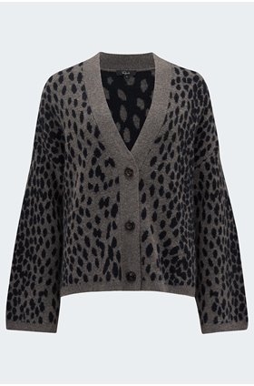 reese cardigan in dalmation