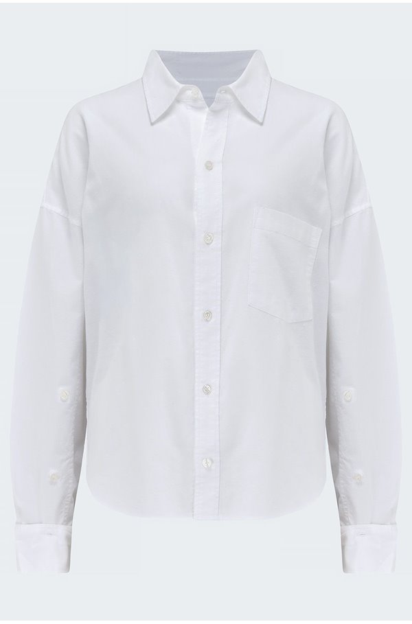 brinkley shirt in oxford white