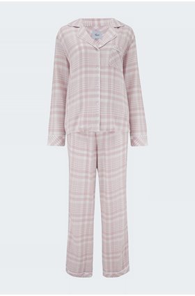 clara pyjamas in rose-cream check
