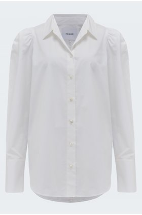 puff sleeve shirt in blanc