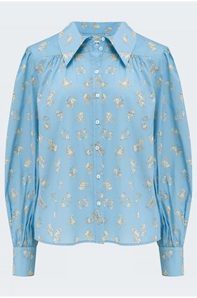 blake blouse in zodiac blue