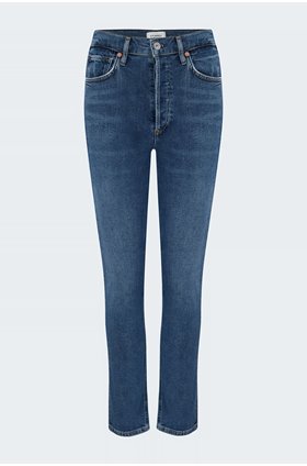 charlotte high rise straight jean in dance floor