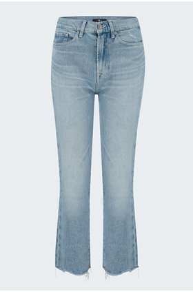 logan stovepipe straight jean in light blue