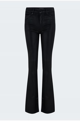 manhattan jolene bootcut in black fog coated