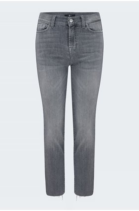 straight crop shadow jean in grey