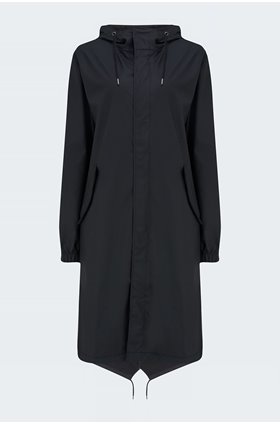 fishtail parka in black