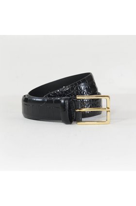 snake belt in black