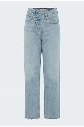 criss cross straight jean in suburbia