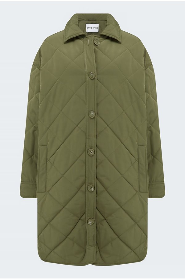 ronja quilt jacket in army green